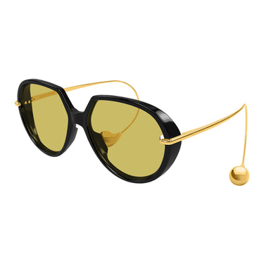 Bottega Veneta Okulary Przeciwsłoneczne BV1436S 001 Oro Giallo Unisex 2