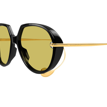 Bottega Veneta Okulary Przeciwsłoneczne BV1436S 001 Złoto Żółte Unisex 3