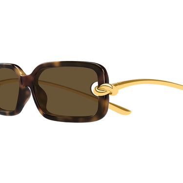 Bottega Veneta Occhiali da Sole BV1439S 002 Oro Marrone/Marrone Donna 2