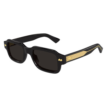 Bottega Veneta Occhiali da Sole BV1442S 001 Nero Oro Grigio Uomo 2