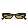 Bottega Veneta Occhiali da Sole BV1447S 002 Marrone Giallo Donna 