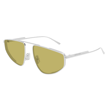 Bottega Veneta Occhiali da Sole BV1466S 003 Argento Giallo Donna 2