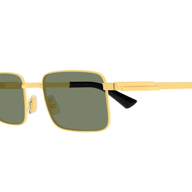 Bottega Veneta Occhiali da Sole BV1469S 004 Oro Verde Unisex 3