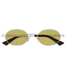 Bottega Veneta Occhiali da Sole BV1470S 003 Argento Giallo Unisex 