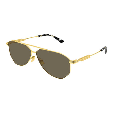 Bottega Veneta Occhiali da Sole BV1508S 003 Oro/Marrone Unisex 2