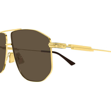 Bottega Veneta Occhiali da Sole BV1509S 002 Oro/Marrone Unisex 3