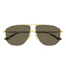 Bottega Veneta Occhiali da Sole BV1509S 003 Oro/Marrone Unisex