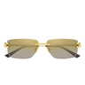 Bottega Veneta Occhiali da Sole BV1511S 002 Oro/Grigio Unisex