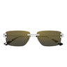 Bottega Veneta Occhiali da Sole BV1511S 003 Argento/Grigio Fumo Unisex