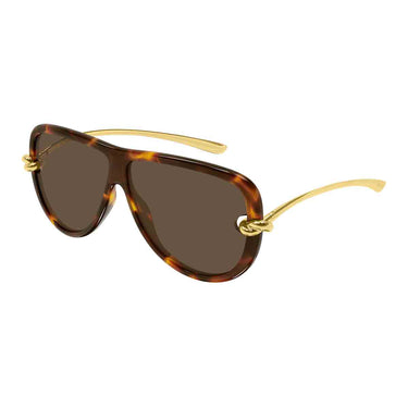 Bottega Veneta Occhiali da Sole BV1513S 002 Marrone Oro/Marrone Unisex 2