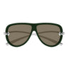 Bottega Veneta Occhiali da Sole BV1513S 004 Verde Argento/Marrone Unisex