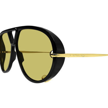 Bottega Veneta Okulary Przeciwsłoneczne BV1273S 003 Drop Aviator Nero/Giallo Unisex 3