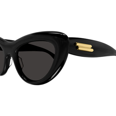 Bottega Veneta Okulary Przeciwsłoneczne BV1282S 001 Czarny/Szary Damskie 3