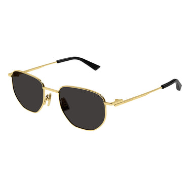 Bottega Veneta Okulary Przeciwsłoneczne BV1301S 001 Złoto/Szary Unisex 2