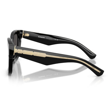 Burberry Okulary Przeciwsłoneczne BE4453 300187 Czarny Ciemnoszary Unisex 3