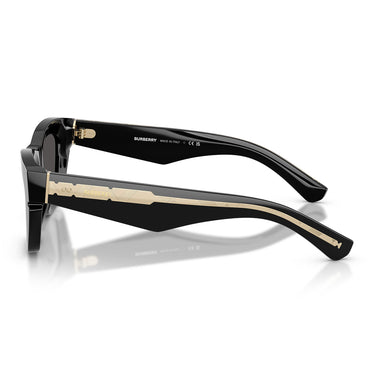 Burberry Okulary Przeciwsłoneczne BE4454 300187 Czarny Ciemnoszary Damskie 3