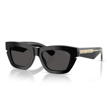 Burberry Okulary Przeciwsłoneczne BE4454 300187 Czarny Ciemnoszary Damskie 2