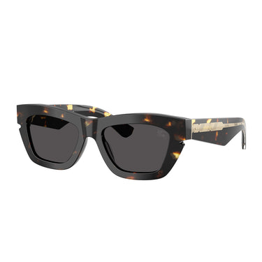 Burberry Okulary Przeciwsłoneczne BE4454 410687 Brązowy Żółty Ciemnoszary Damskie 2