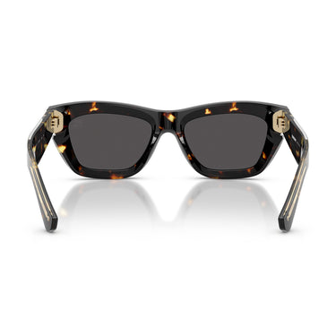 Burberry Okulary Przeciwsłoneczne BE4454 410687 Brązowy Żółty Ciemnoszary Damskie 4