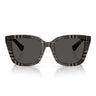 Burberry Occhiali da Sole BE4487 419987 Check Grey Grigio Scuro Donna