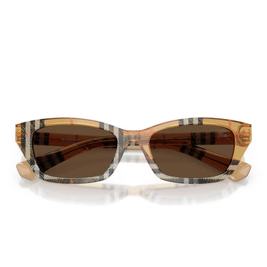 Burberry Occhiali da Sole BE4488 416373 Sabbia Scacchi Marrone Scuro Donna 5