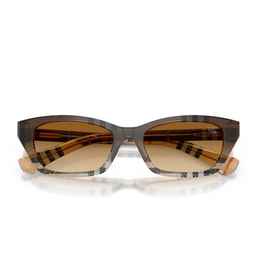 Burberry Occhiali da Sole BE4488 420213 Check Sabbia Sfumato/Marrone Sfumato Donna 4