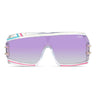 Cazal Occhiali da Sole Cazal 858 255 Bianco Trasparente Viola Sfumato Unisex