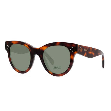 Celine Okulary Przeciwsłoneczne CL40003I 56A Havana/Verde Damskie 1