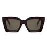 Celine Okulary Przeciwsłoneczne CL40130I 69E Bordeaux-Brąz Unisex