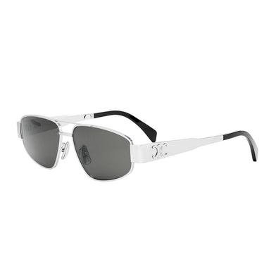 Celine Okulary Przeciwsłoneczne CL40281U 16A Srebrny/Szary Unisex 2