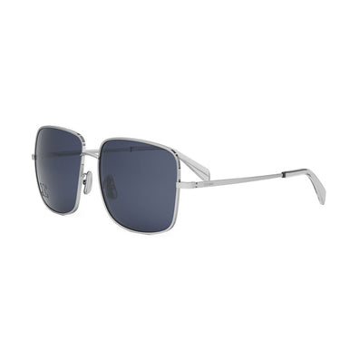 Celine Okulary Przeciwsłoneczne CL40284U 16V Triomphe Rhinestone Srebrny/Niebieski Damskie 2