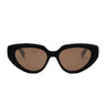 Celine Okulary Przeciwsłoneczne CL40286I 01E Czarny/Brązowy Damskie