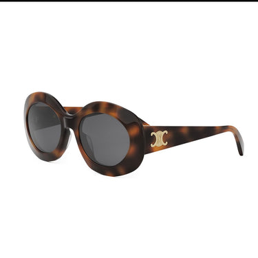 Celine Okulary Przeciwsłoneczne CL40292U 53A Havana/Grigio Damskie 2