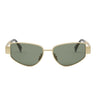 Celine Okulary Przeciwsłoneczne CL40293U 30N Triomphe Oro/Verde Unisex