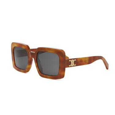 Celine Okulary Przeciwsłoneczne CL40304U 53A Triomphe Havana/Grigio Unisex 2