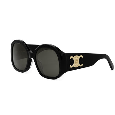 Celine Okulary Przeciwsłoneczne CL40305U 01A Maxi Triomphe Nero/Grigio Scuro Unisex 2