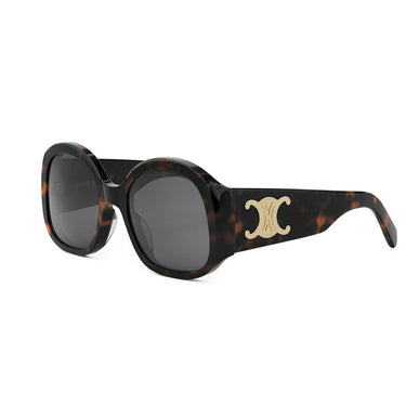Celine Okulary Przeciwsłoneczne CL40305U 52A Maxi Triomphe Havana/Grigio Unisex 2