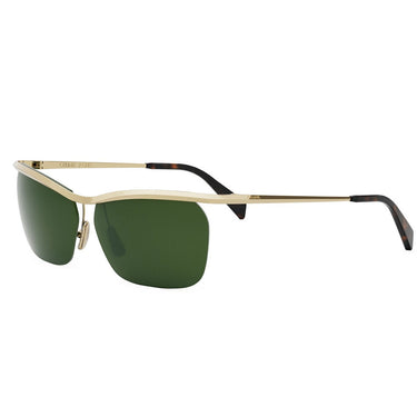 Celine Okulary Przeciwsłoneczne CL40307U 30N Złoto/Zielony Unisex 2