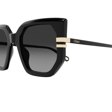 Chloé Occhiali da Sole CH0240S 001 Nero Grigio Sfumato Donna 3