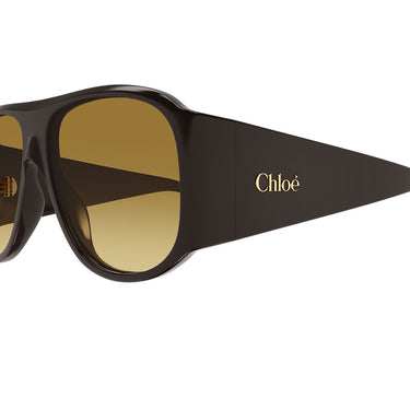 Chloé Occhiali da Sole CH0347S 001 Marrone Marrone Donna 3