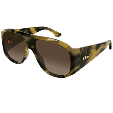 Chloé Occhiali da Sole CH0347S 008 Tartarugato Chiaro/Marrone Sfumato Donna