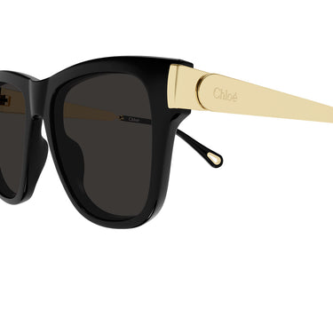 Chloé Occhiali da Sole CH0349S 001 Nero Oro Grigio Donna 3