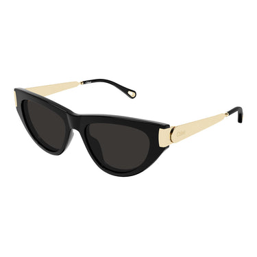Chloé Occhiali da Sole CH0350S 001 Nero Oro Grigio Donna 2