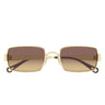 Chloé Occhiali da Sole CH0354S 002 Oro Marrone Donna
