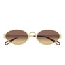 Chloé Occhiali da Sole CH0355S 002 Oro Marrone Donna 