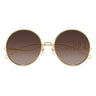 Chloé Occhiali da Sole CH0372S 001 Oro Marrone Donna 