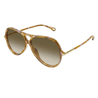 Chloé Occhiali da Sole CH0395S 003 Tartarugato Rosa/Marrone Sfumato Donna