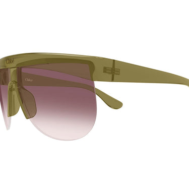 Chloé Occhiali da Sole CH0416S 005 Khaki Trasparente Borgogna Sfumato Donna 2