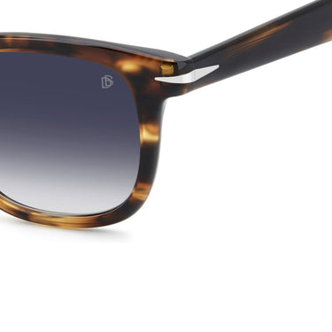 David Beckham Occhiali da Sole DB 1221 S EX408 Marrone Corno Blu Sfumato Uomo 3