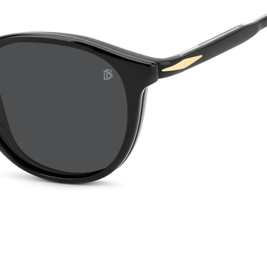 David Beckham Occhiali da Vista DB 1018 C 807M9 Nero Trasparente con Clip Polarizzata Uomo  4